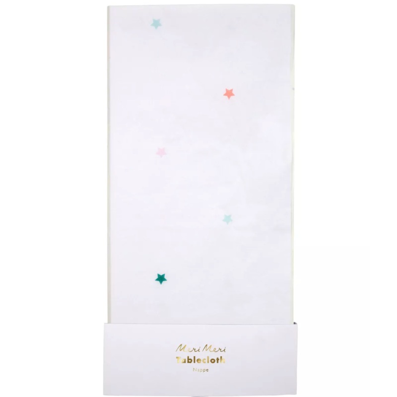 Rainbow Star Paper Tablecloth