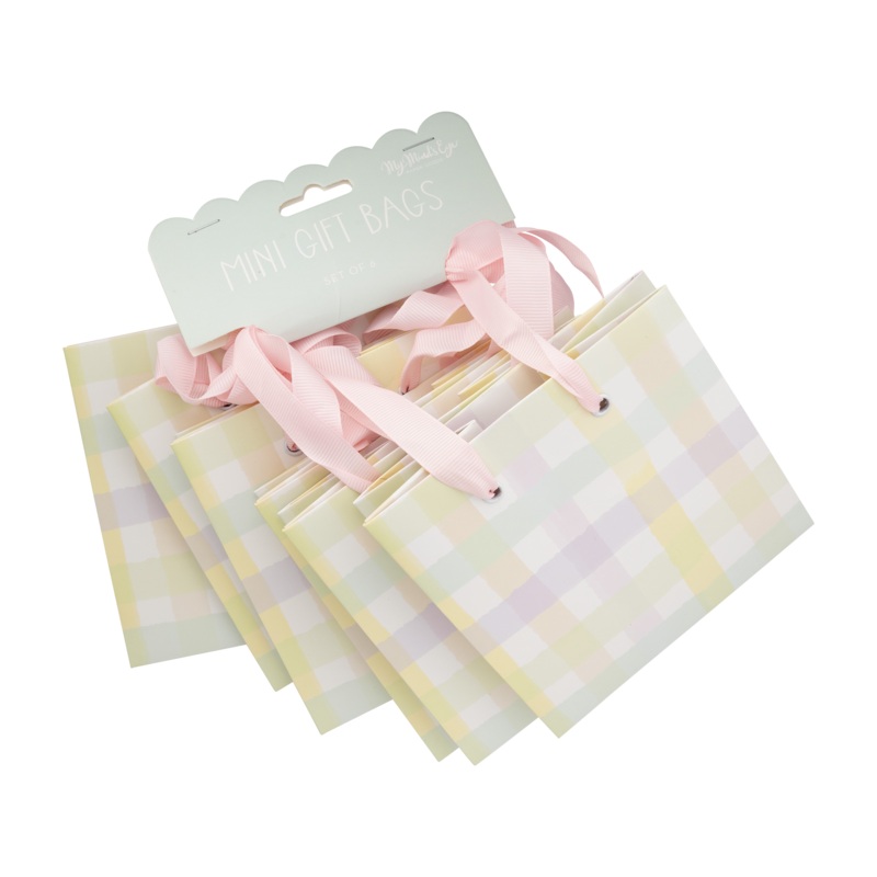 Spring Check Gift Bag Set