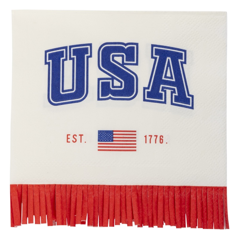 USA Fringe 1776 Paper Cocktail Napkin