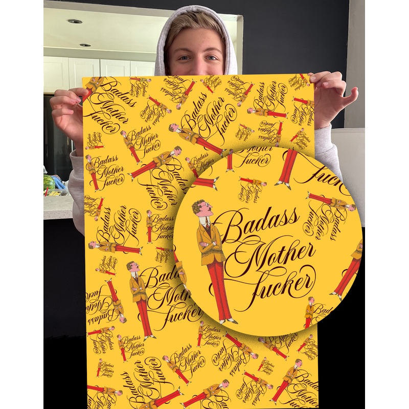 Badass Mother Fucker Wrapping Paper