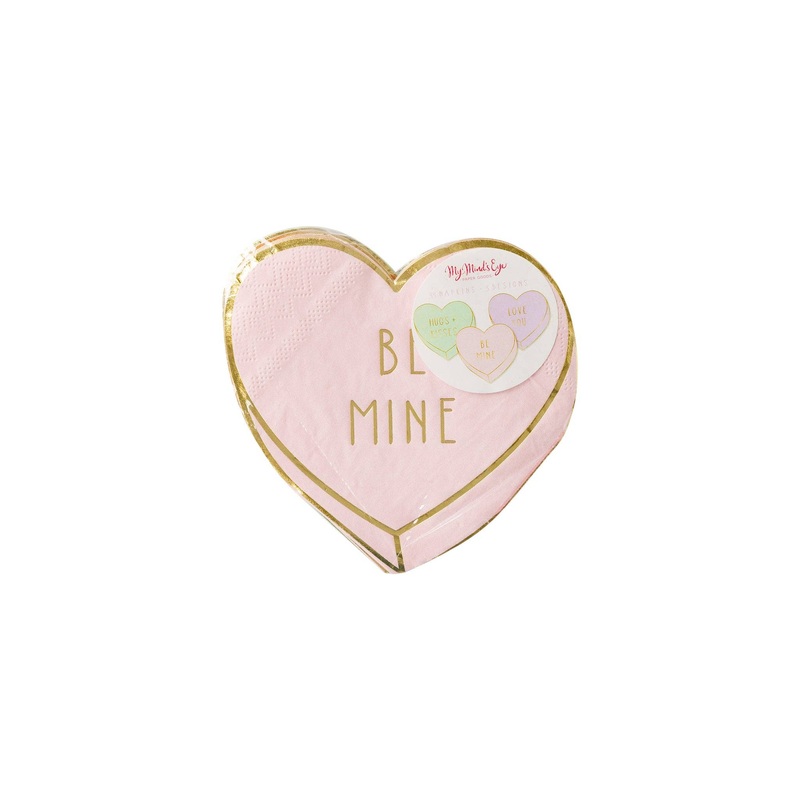 Candy Heart Paper Napkins