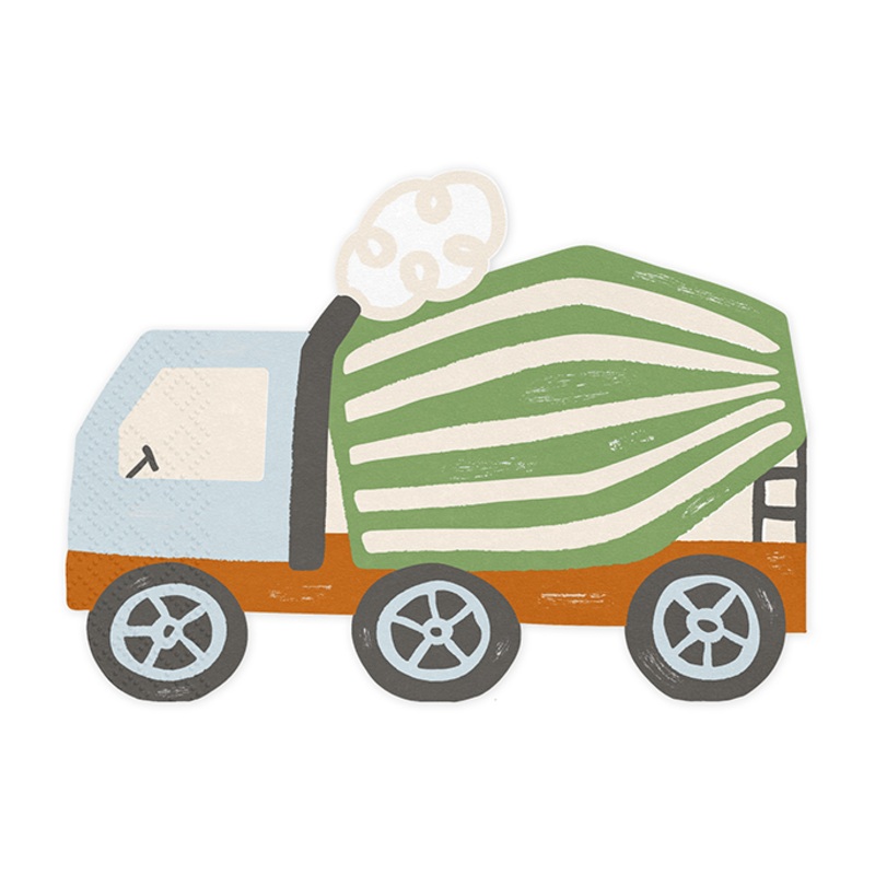 Concrete Mixer Napkins