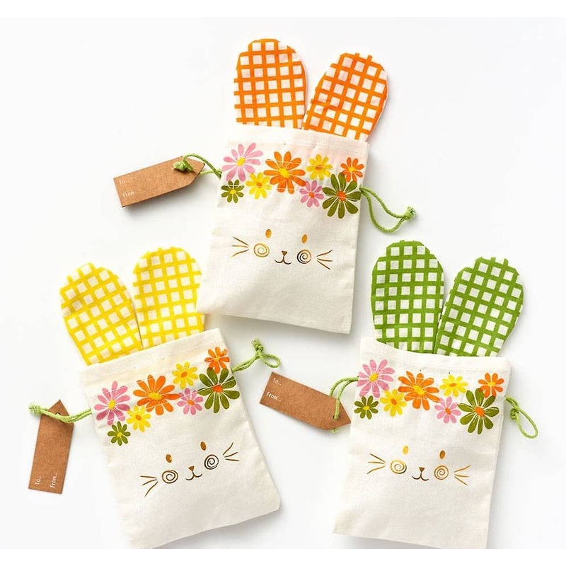 Cotton Bunny Treat Bags