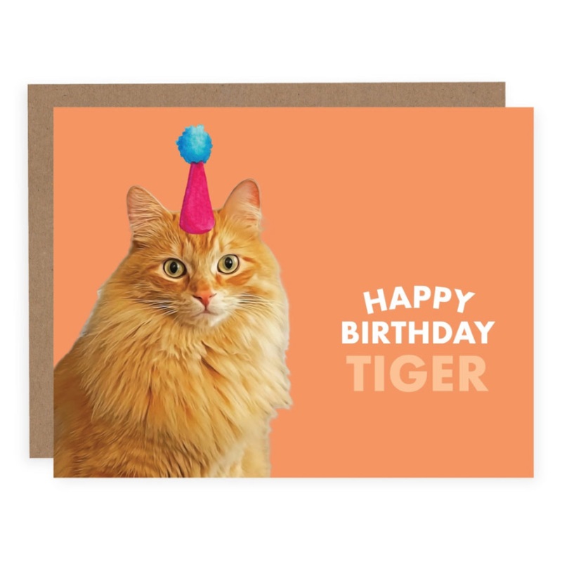Happy Birthday Tiger Card