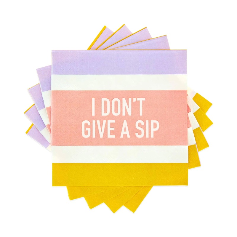 I Don't Give a Sip Cocktail Napkin