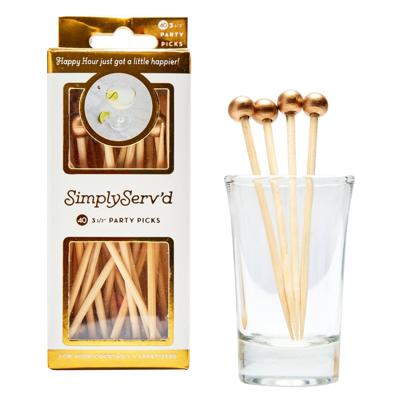 Party Pick Small Gold