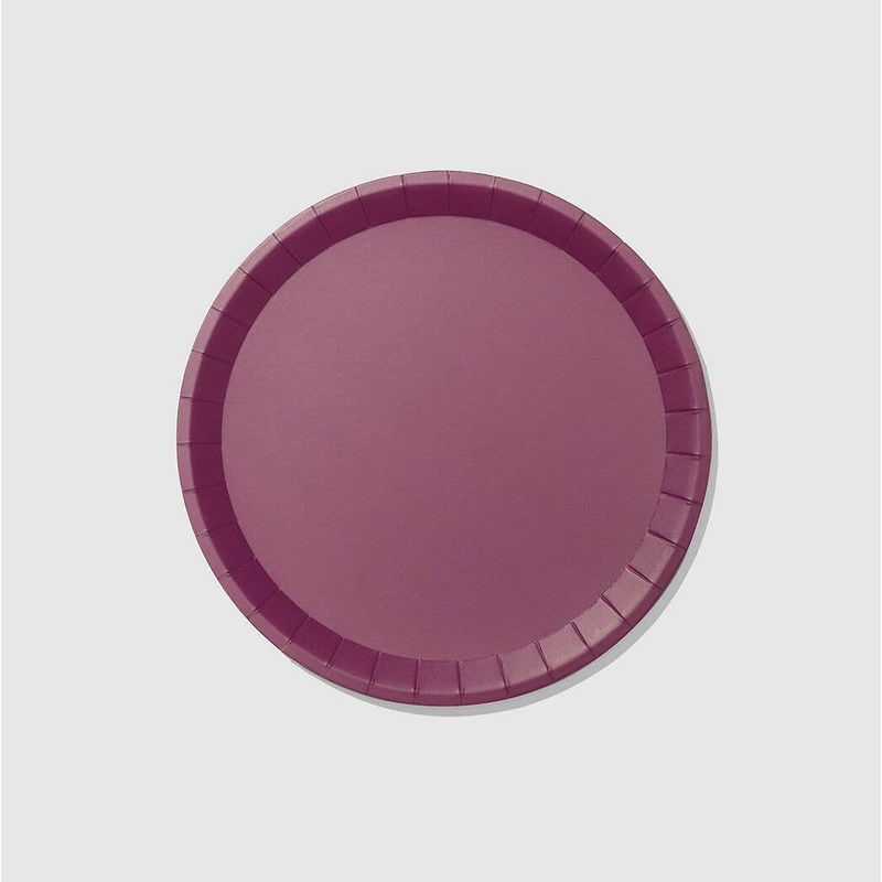 Plum Paper Plates - Large