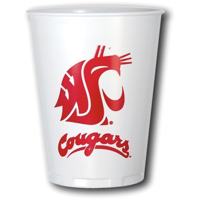 WSU Cougar Plastic Cup - 16oz.