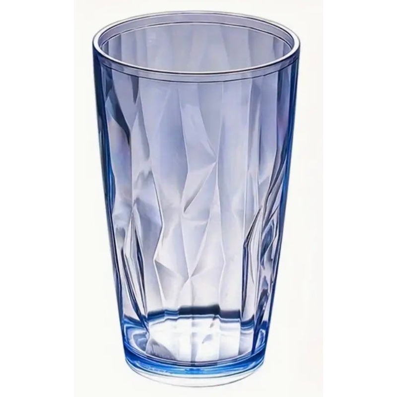 CLEAR BLUE ACRYLIC TUMBLER