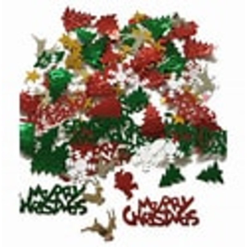 **CLEARANCE Confetti Table Scatters - MERRY CHRISTMAS**