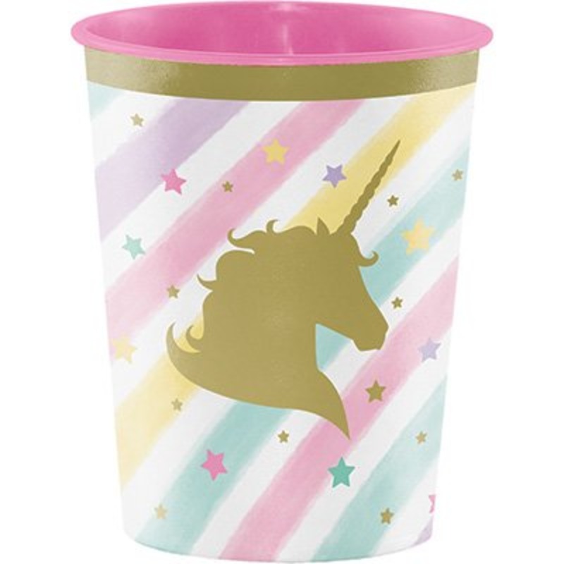 Plastic Favour Cups - UNICORN SPARKLE