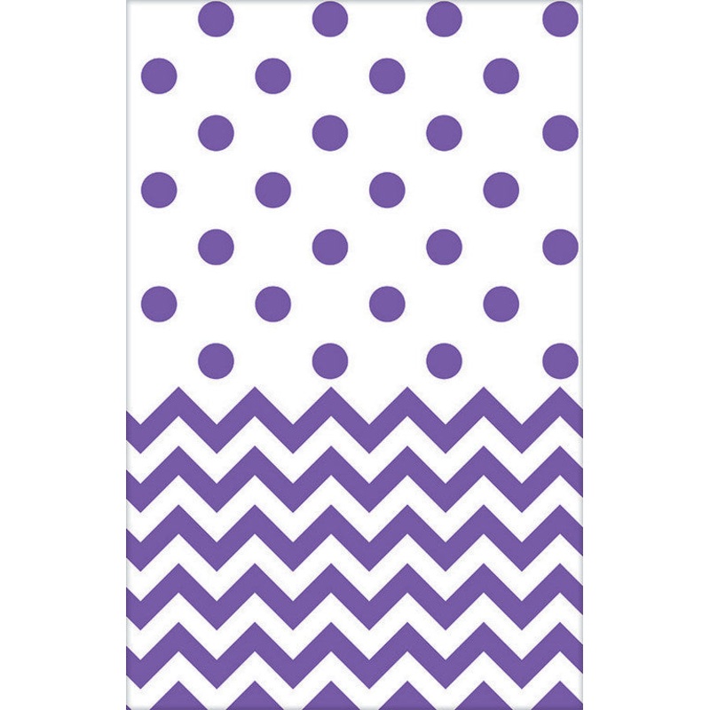PURPLE - Table Cover RECTANGLE (Chevron)
