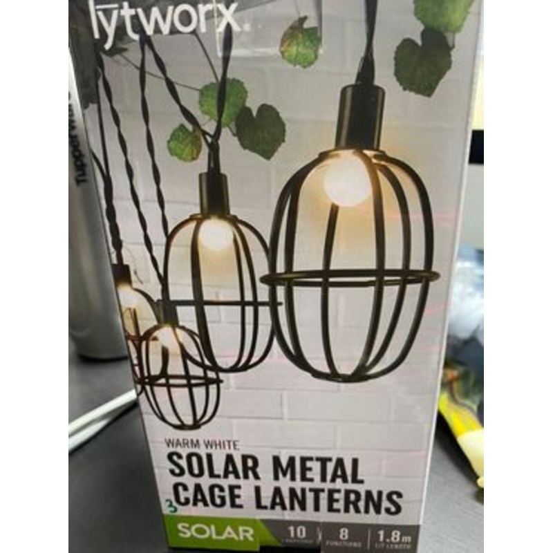 SOLAR METAL CAGE LANTERNS