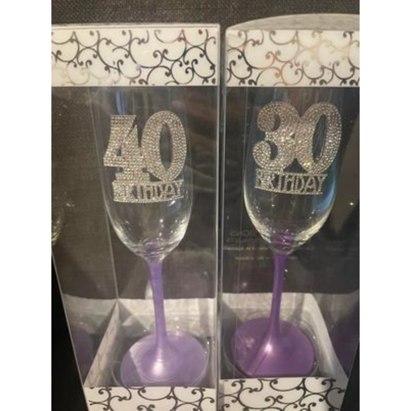Champagne Flute PURPLE Design