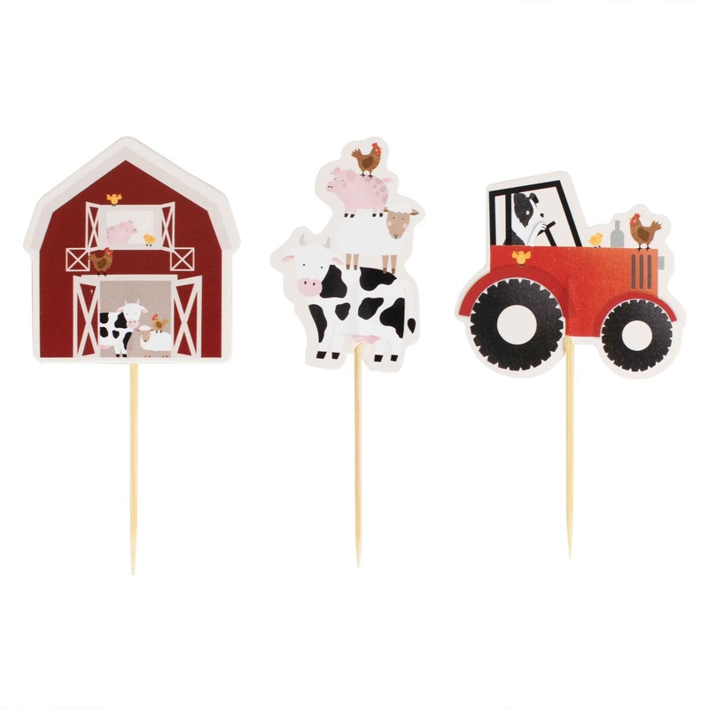 FARMYARD CUPCAKE TOPPERS - GINGER RAY