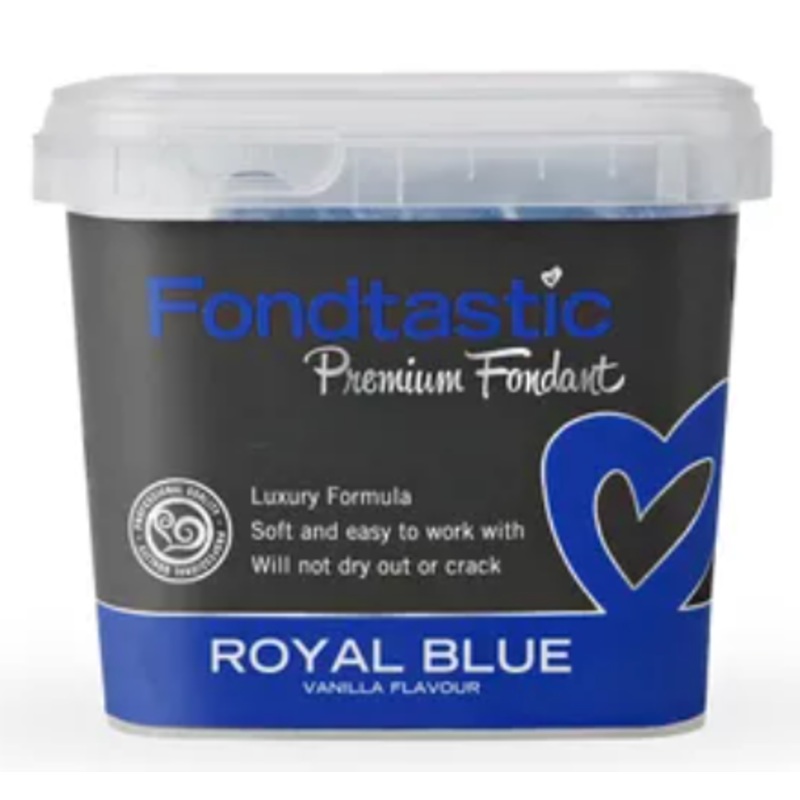 FONDTASTIC Premium Fondant 1KG - ROYAL BLUE
