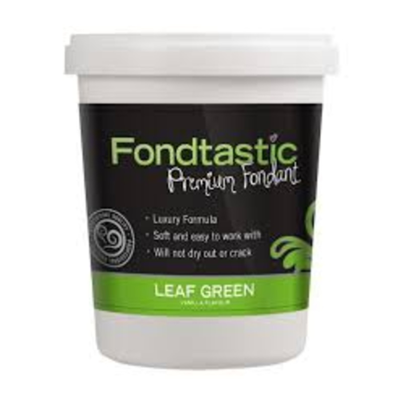 FONDTASTIC Premium Fondant 908gm/2lb - LEAF GREEN