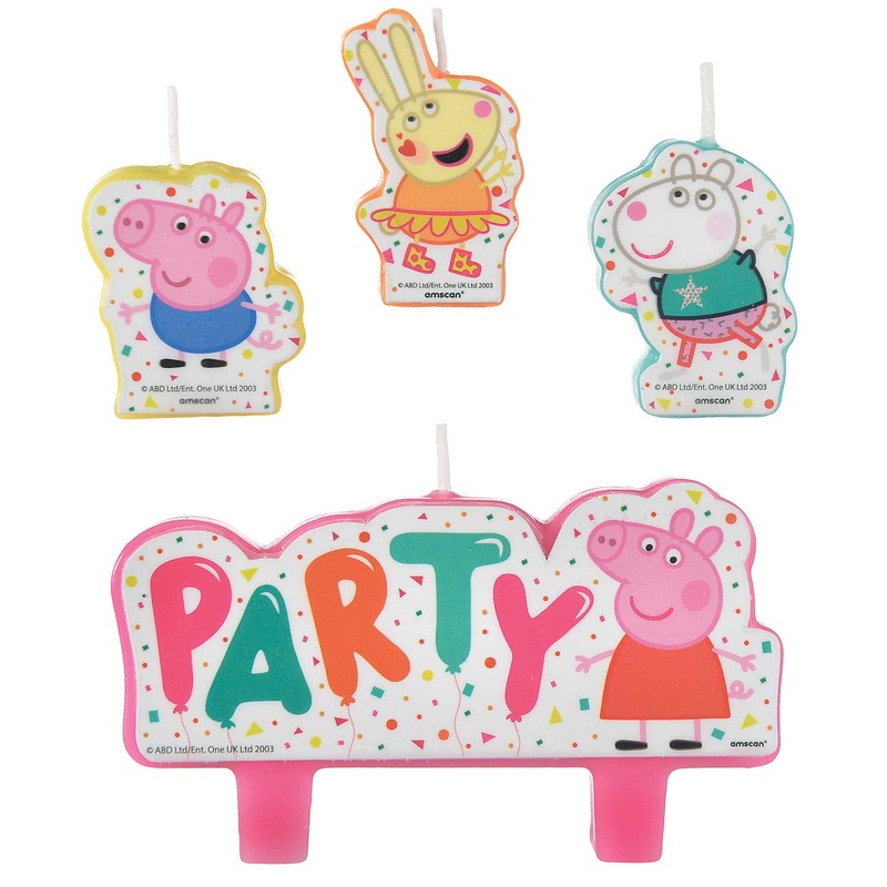 PEPPA PIG CONFETTI PARTY CANDLE SET
