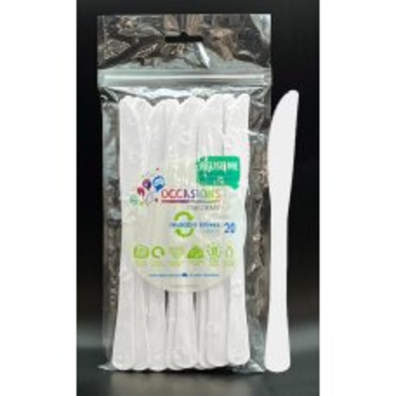 REUSABLE KNIVES - WHITE (20)