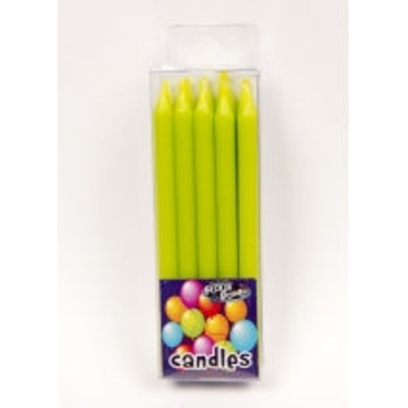 BRIGHT CANDLES (10) - GREEN