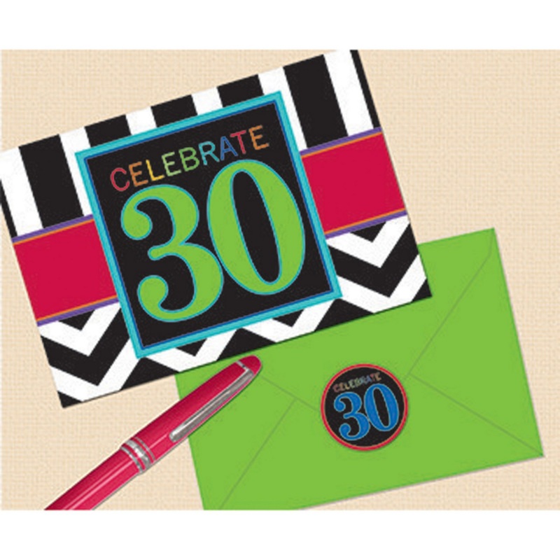 ***DELETED LINE ***Party Invitations - CELEBRATE 30