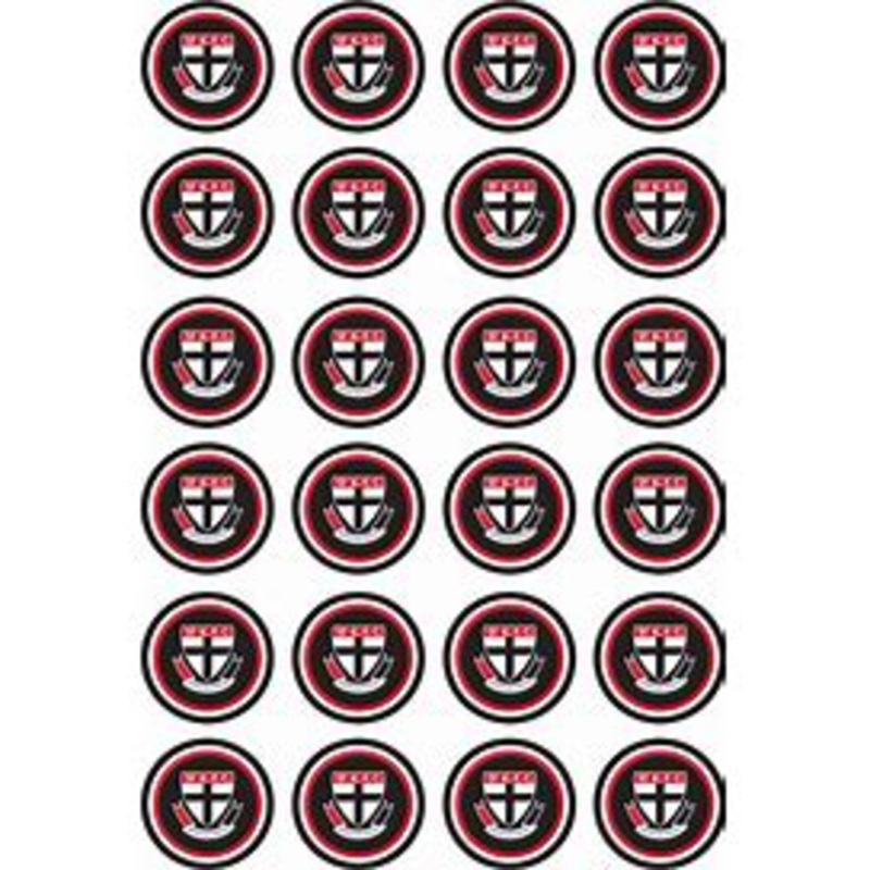 EDIBLE IMAGES - ST. KILDA CUPCAKE TOPPER AFL (DL)