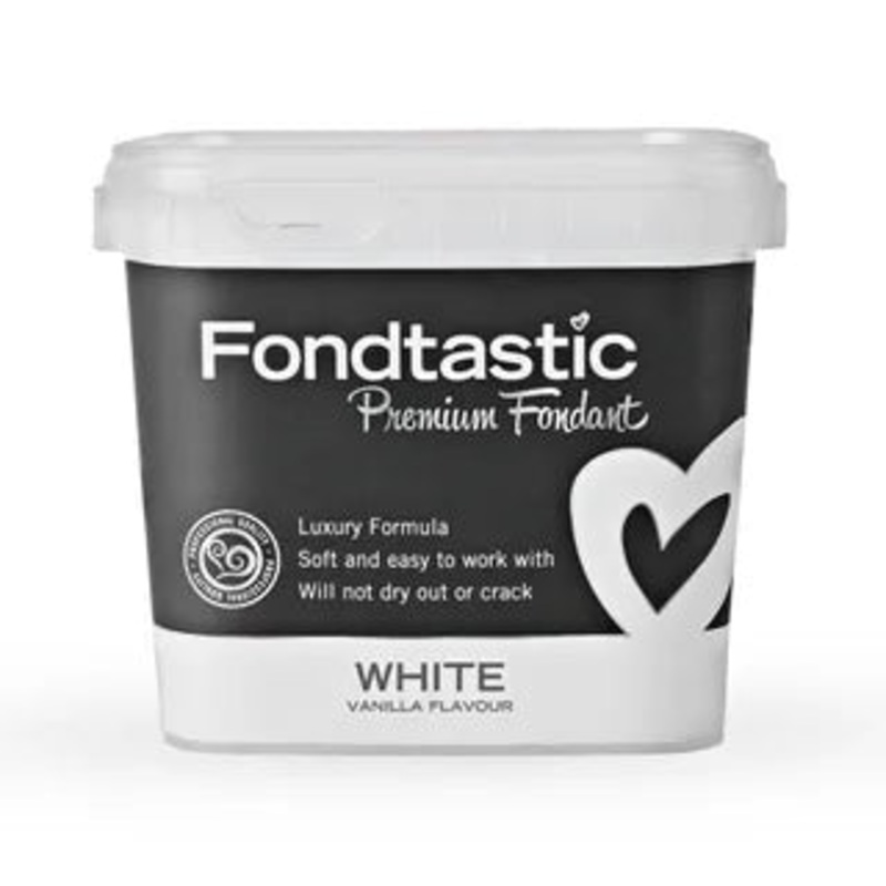FONDTASTIC Premium Fondant 1KG - WHITE