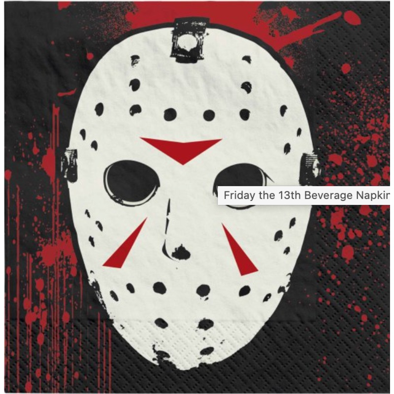 FRIDAY THE 13TH - Beverage Napkins