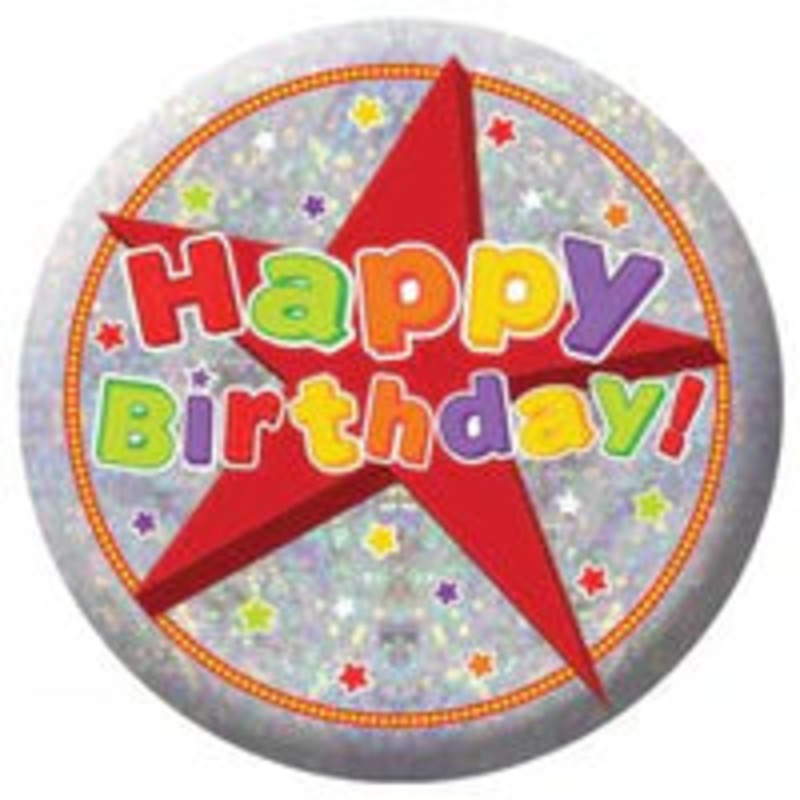 HAPPY BIRTHDAY BADGE (RAINBOW)