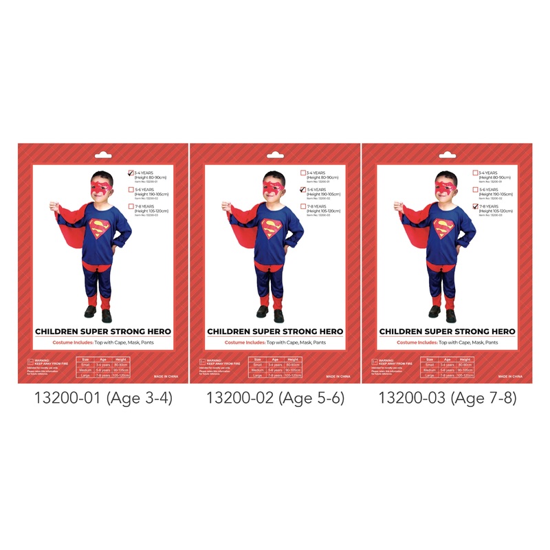 SUPERHERO (CAPE, MASK & PANTS) - BOY