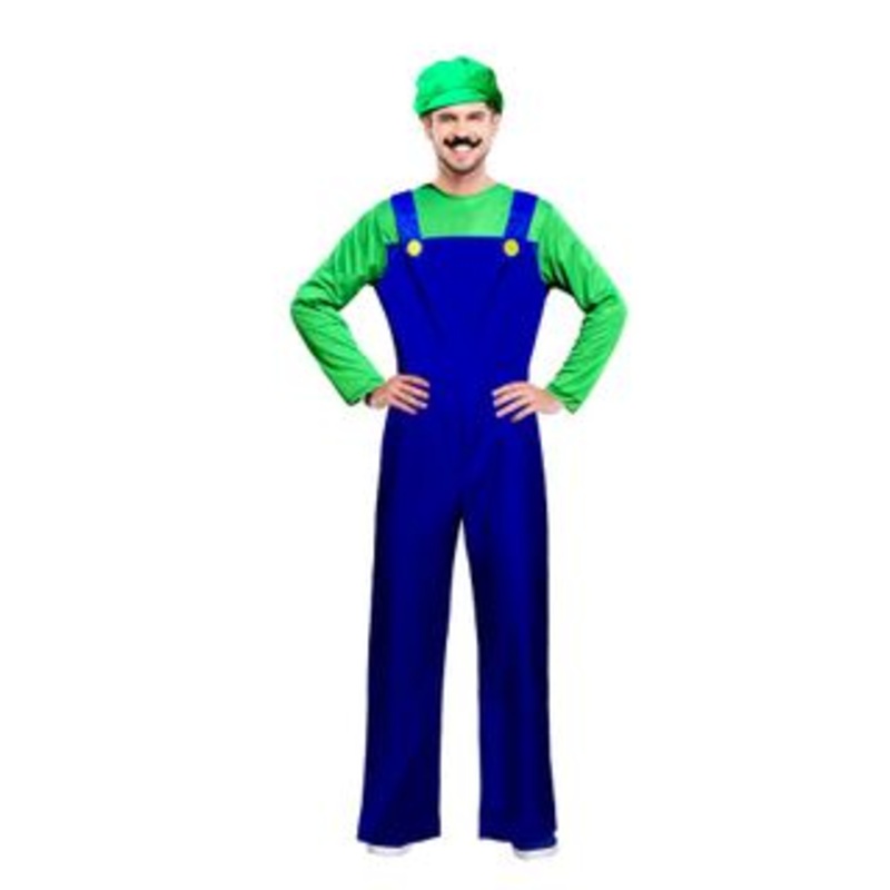Adults Costume - Green plumber (Mario Brothers)