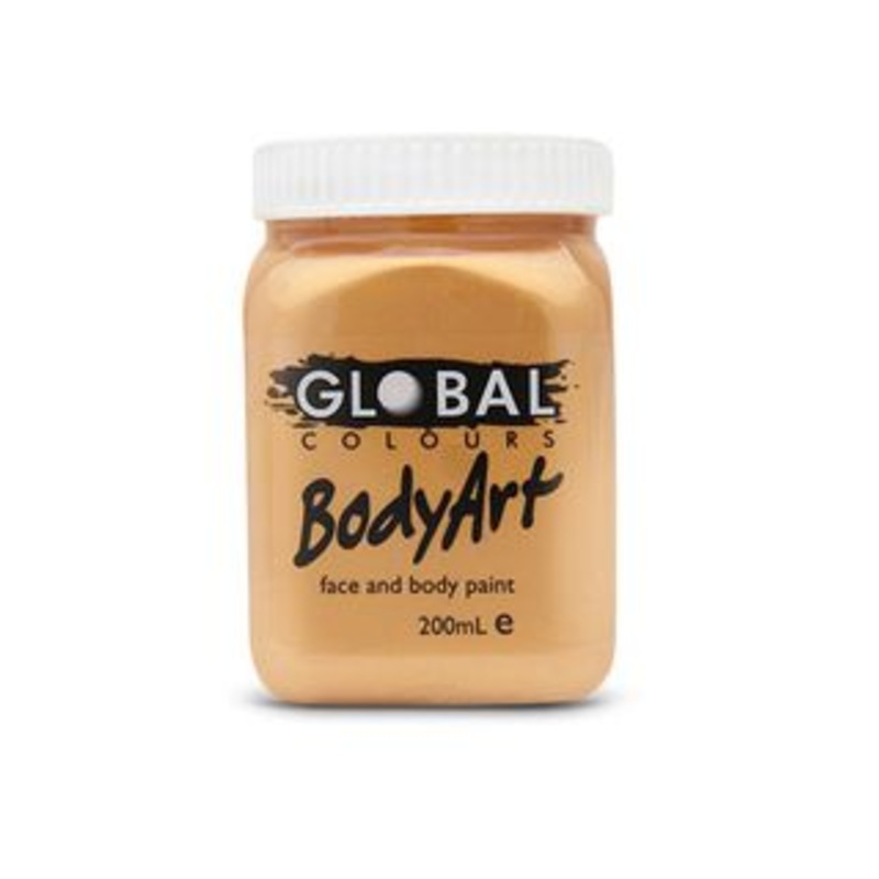 Body Art Face & Body Paint - METALLIC GOLD 200ml