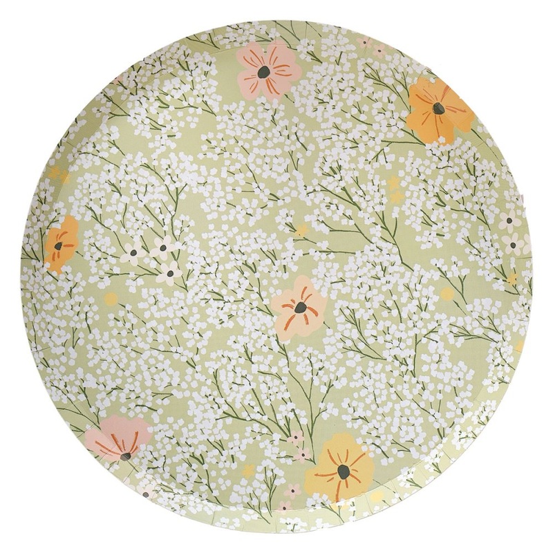 FLORAL PAPER PLATES (8PK)