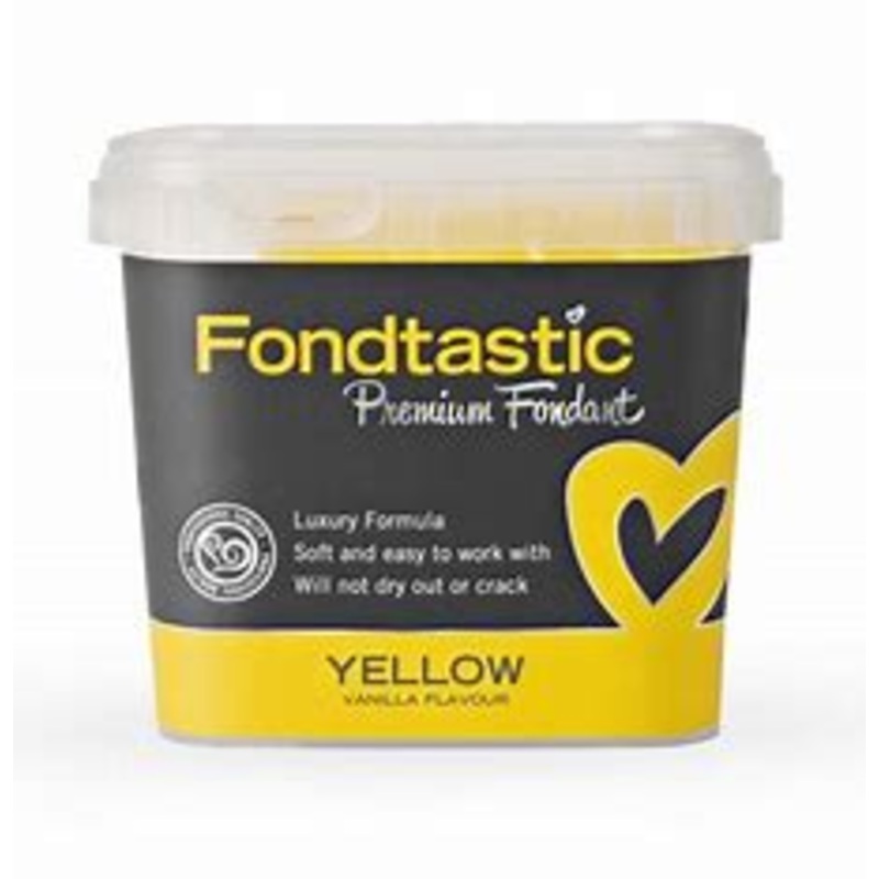 FONDTASTIC Premium Fondant 1kg - YELLOW