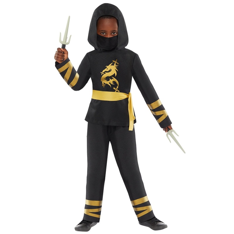 GOLD NINJA COSTUME - KIDS