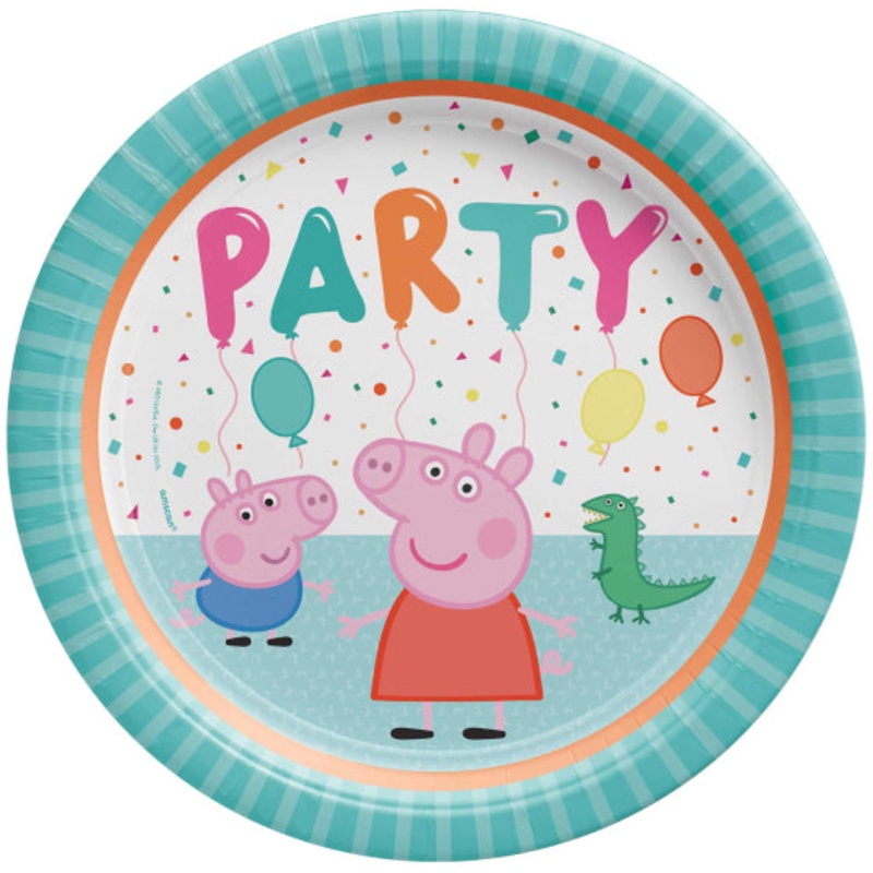 PEPPA'S PARTY 23CM PAPER PLATES
