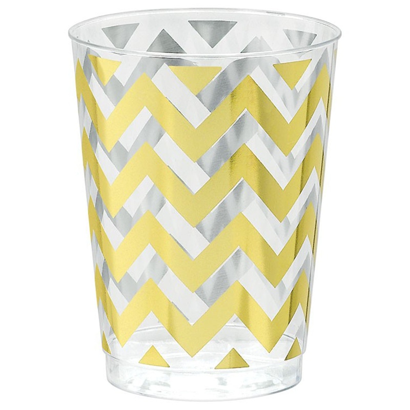 CHEVRON TUMBLER 295ml - GOLD