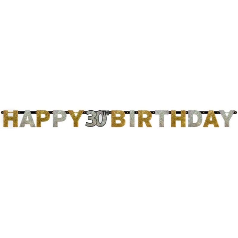 **CLEARANCE** Sparkling Celebration Banners 30th