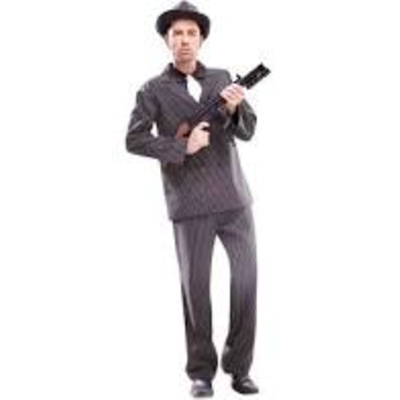 Deluxe Gangster Costume - Mens LARGE