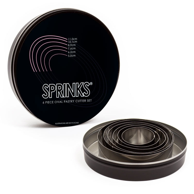 SPRINKS OVAL PASTRY CUTTERS