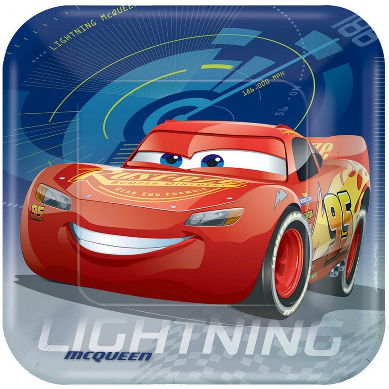 CARS SQUARE PLATES