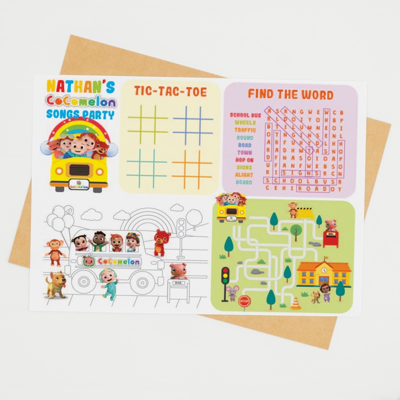 Cocomelon Activity Placemat