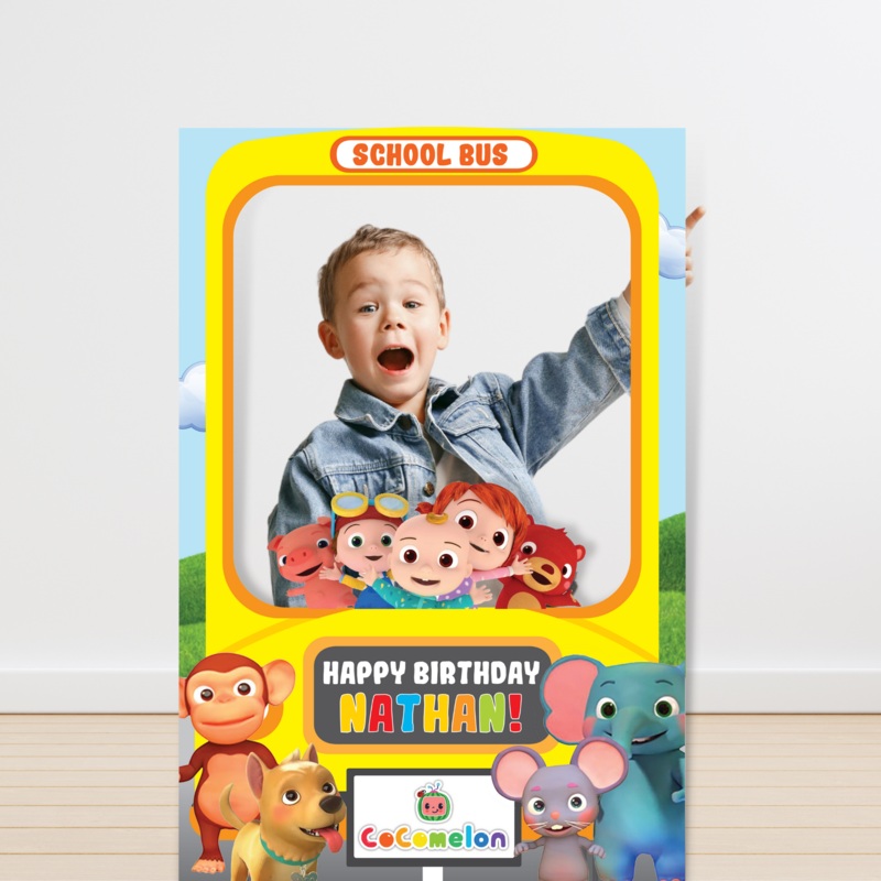 Cocomelon Photo Booth Frame
