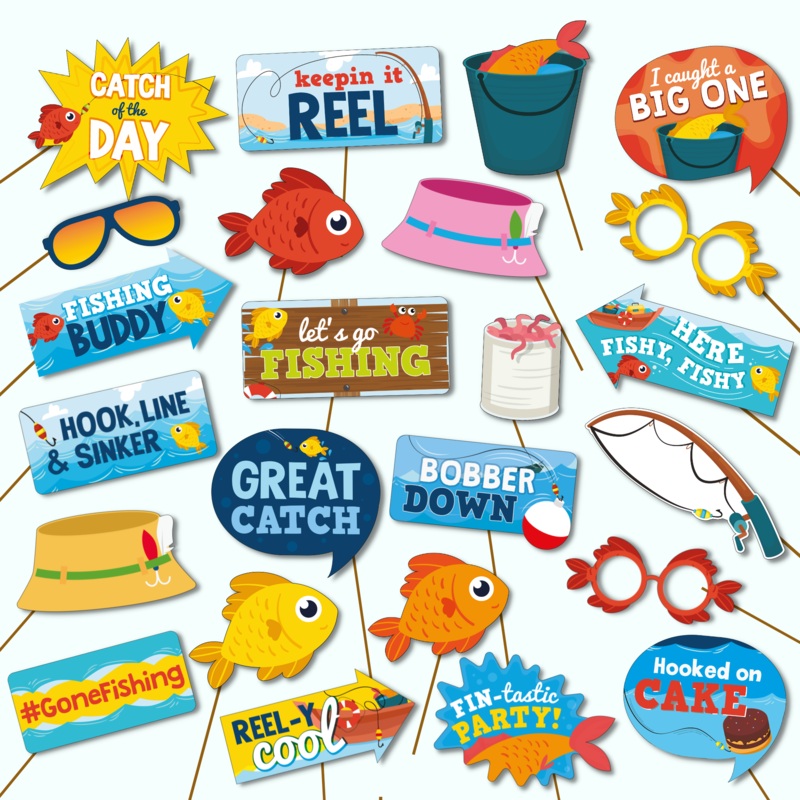 Fishing Photo Props Set