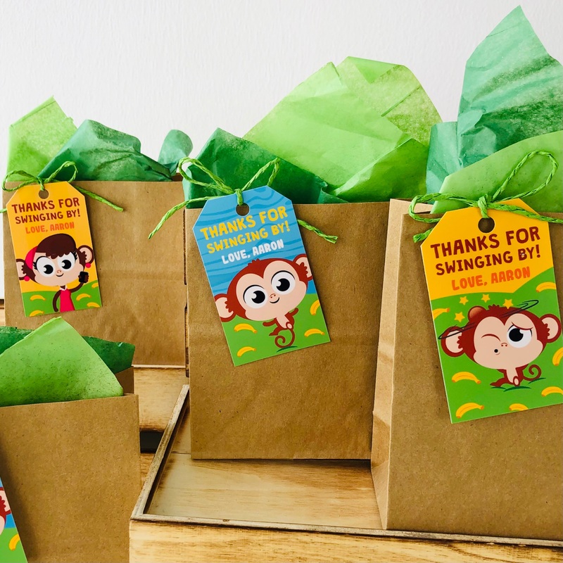 Five Little Monkeys Gift Tags