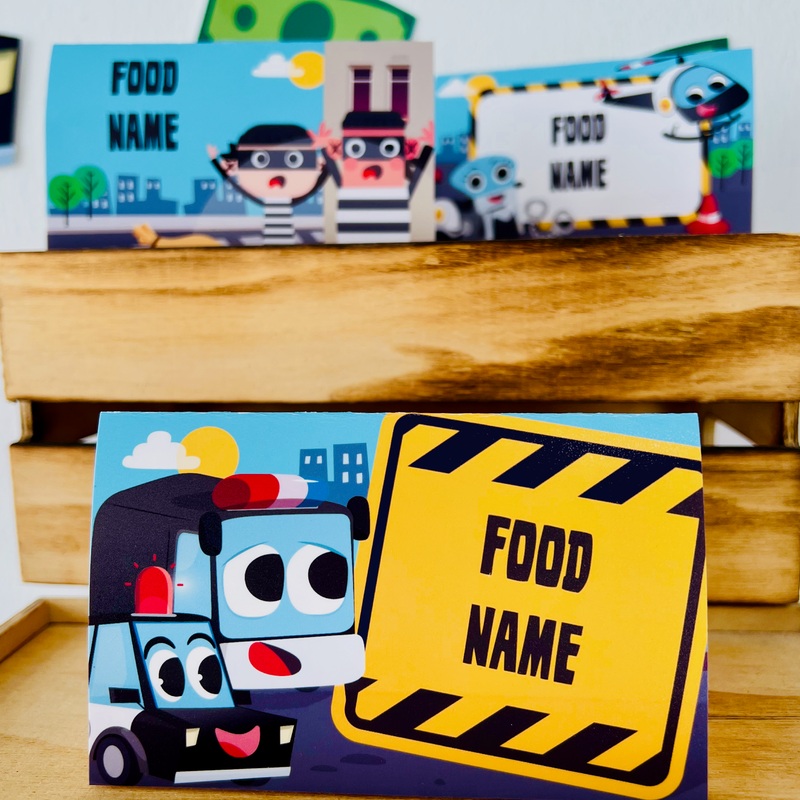 Police Patrol Food Labels