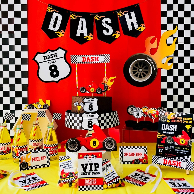 Race Car Decorations Kit