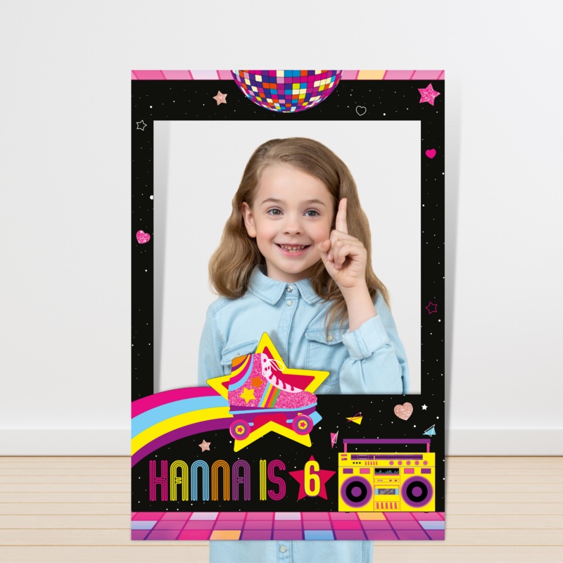 Roller Skating Photo Booth Frame
