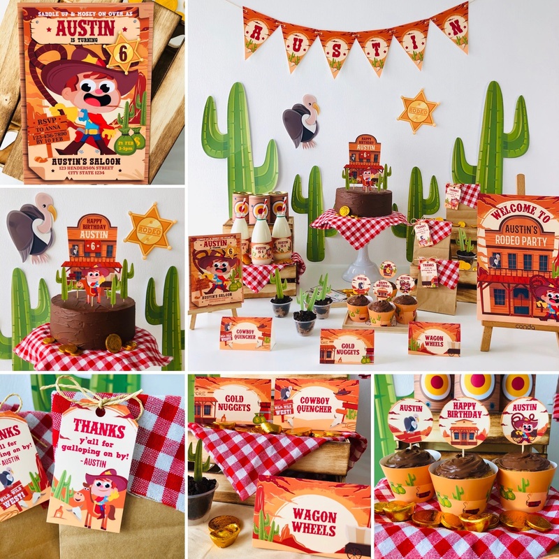 Wild West Cowboy Decorations Kit
