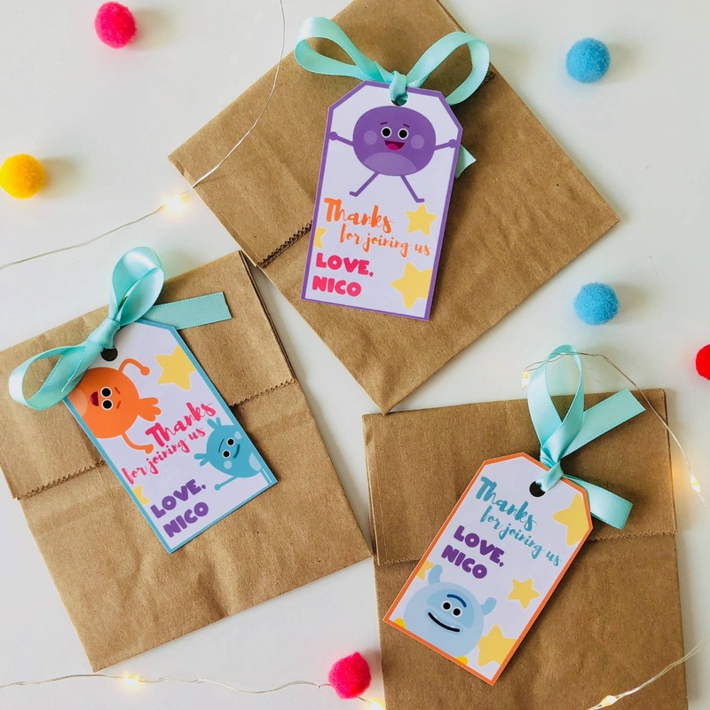 Bumble Nums Gift Tags